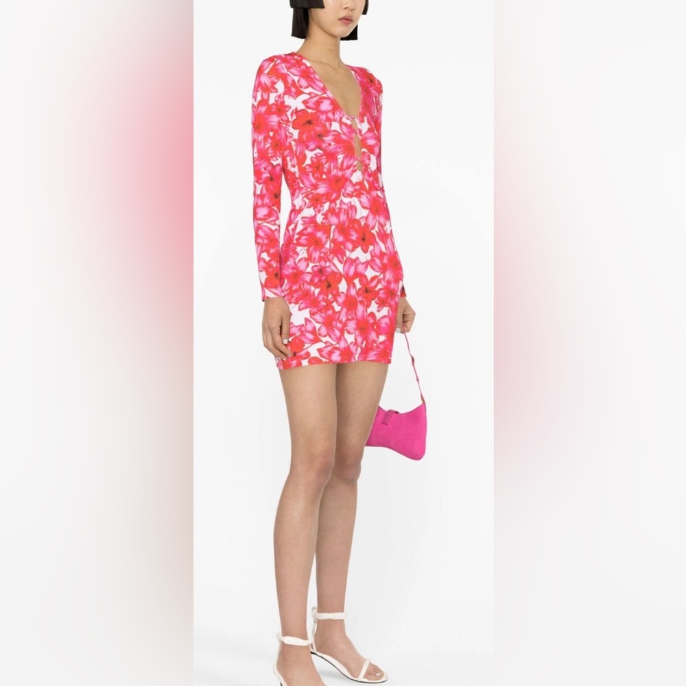 Alexandra Miro long-sleeve floral-print dress